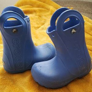 Crocs Kids' Handle It Blue Rain Boots